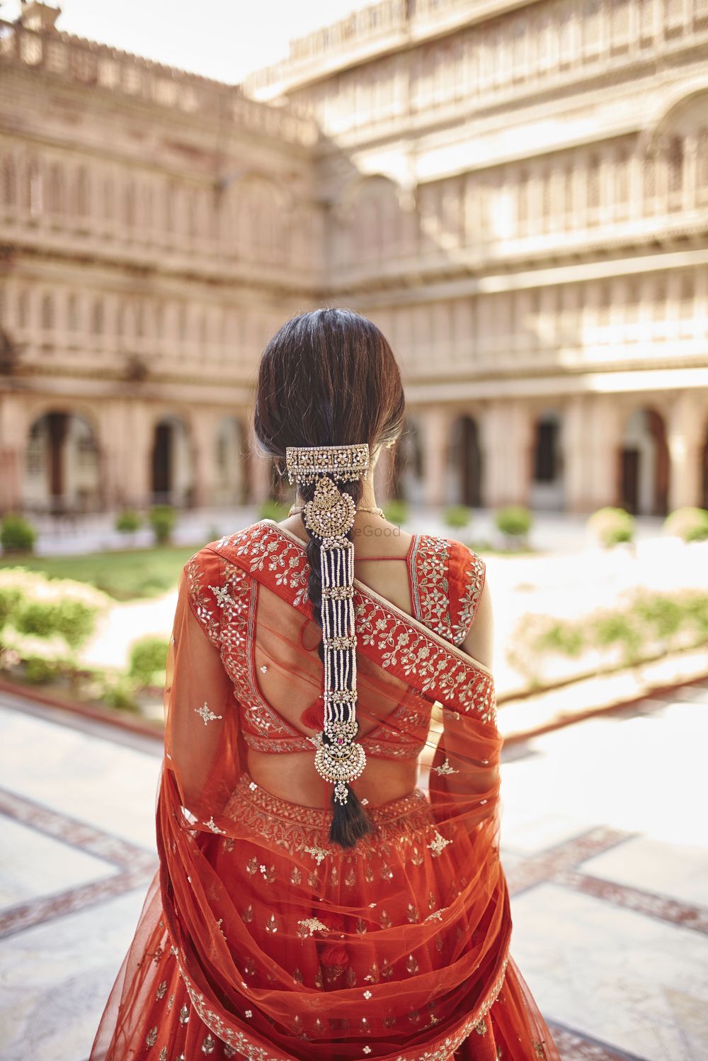 Photo of Unique bridal braid accessory