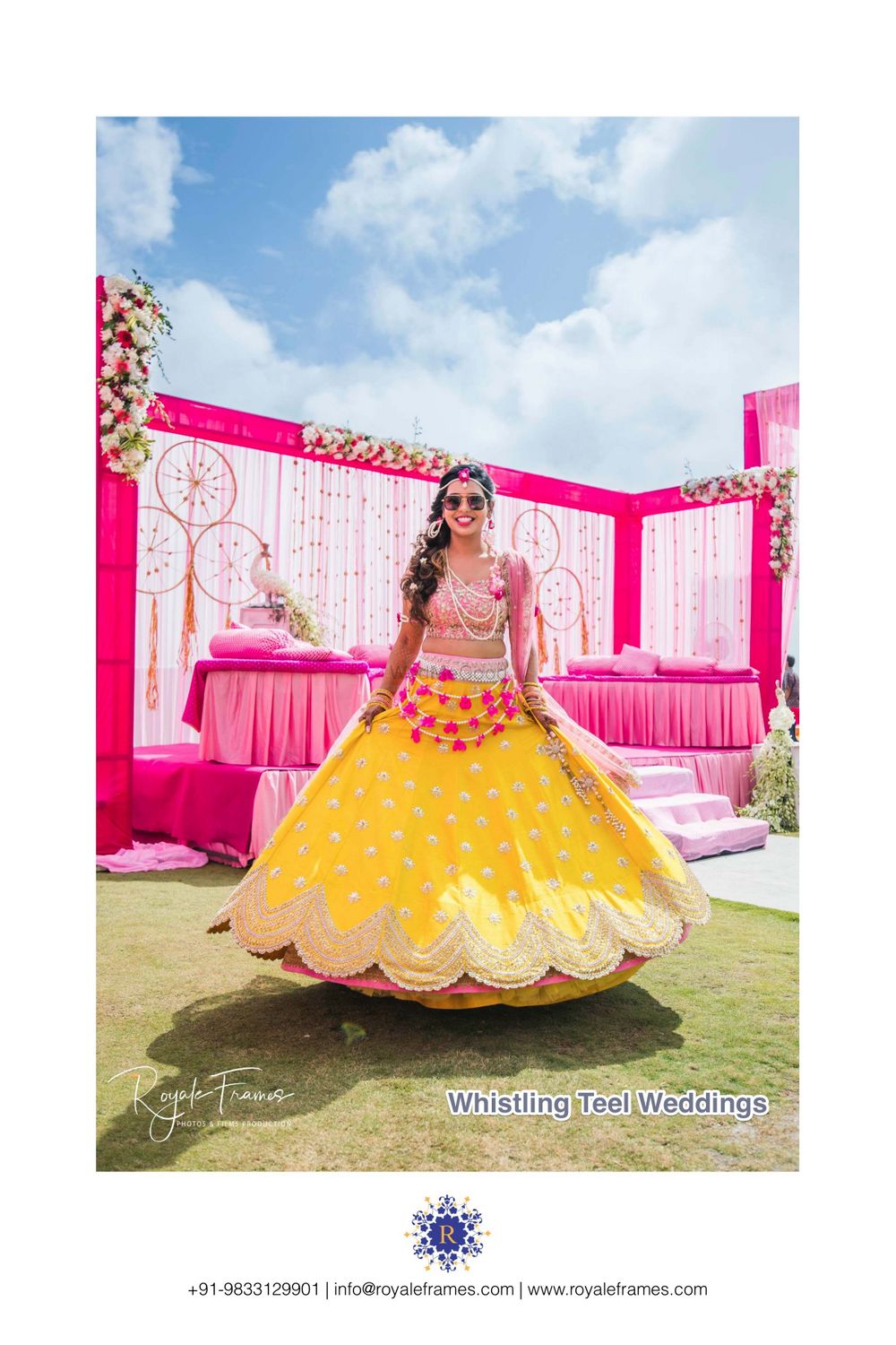 Photo of Twirling bride to be on mehendi day
