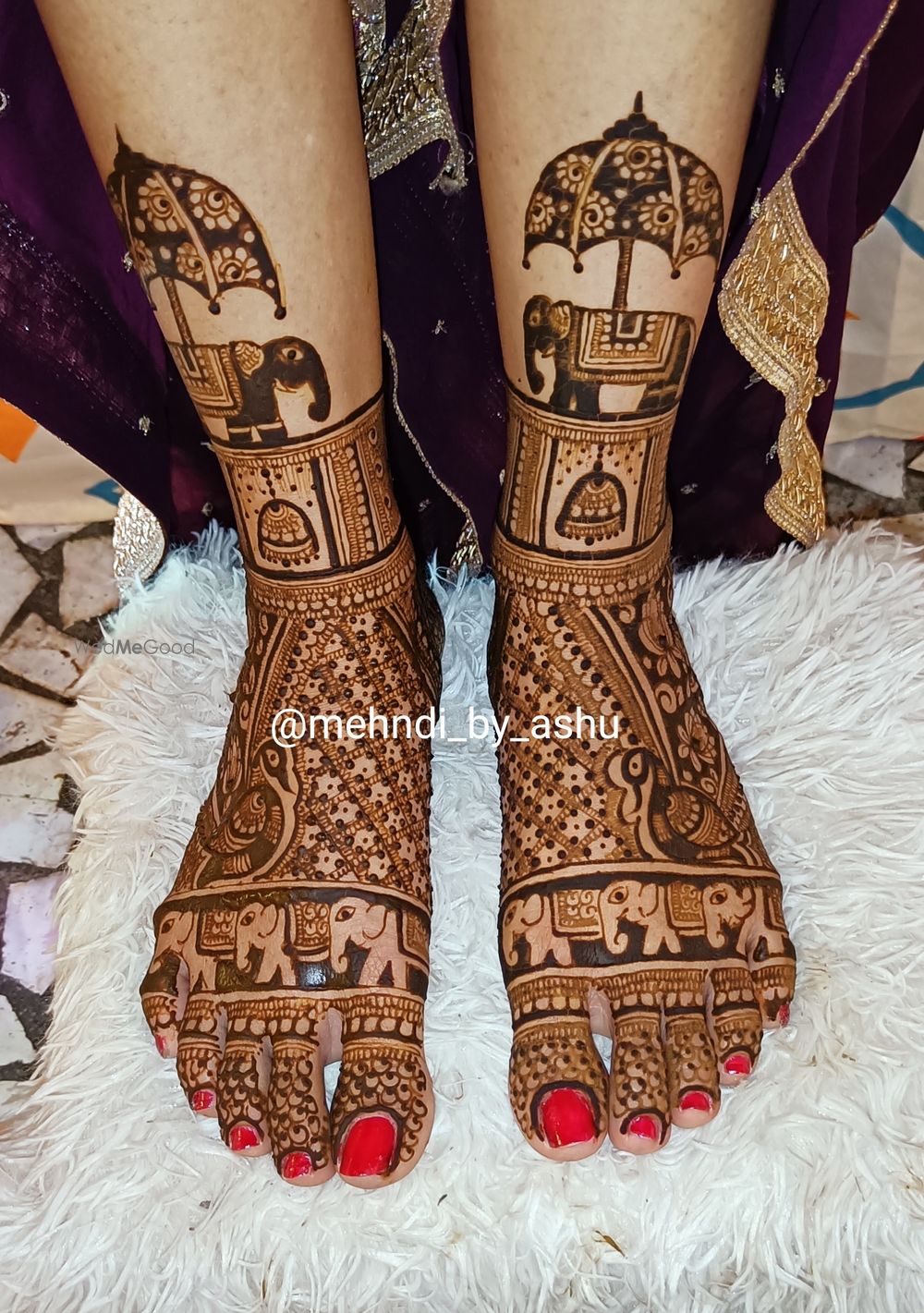 Photo From bridal feet - By Mehndi by Ashu