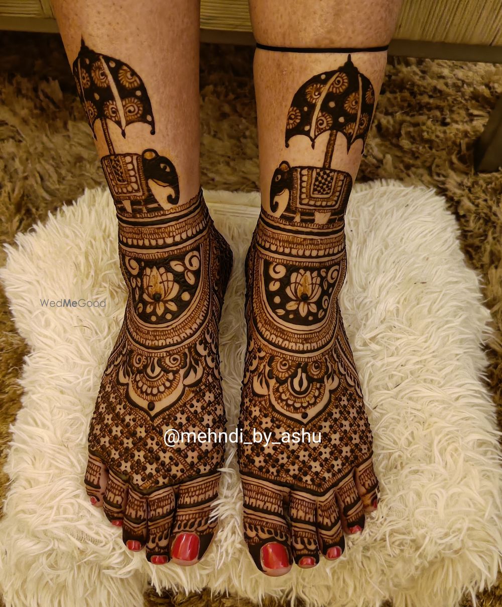 Photo From bridal feet - By Mehndi by Ashu