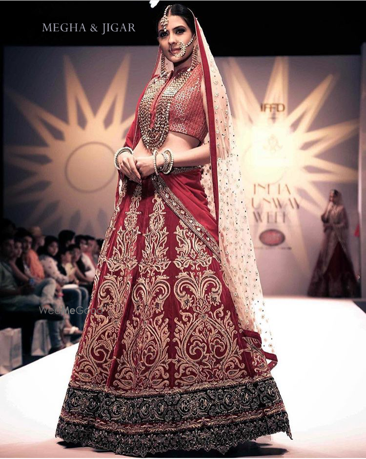 Photo of crop top lehenga