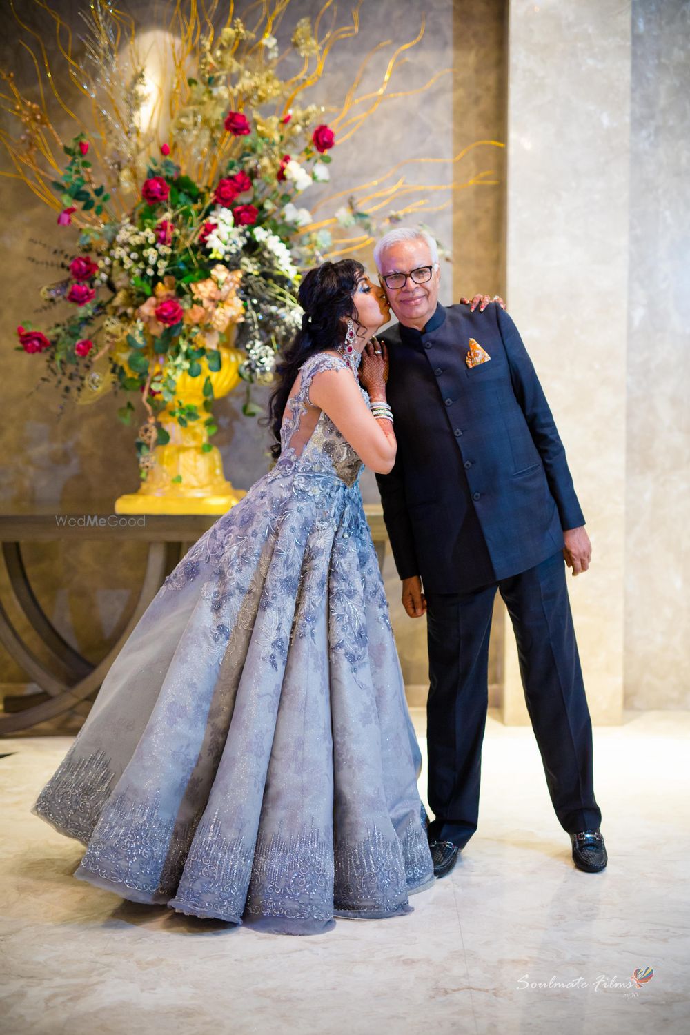 Photo of Cute Bride shot with her father