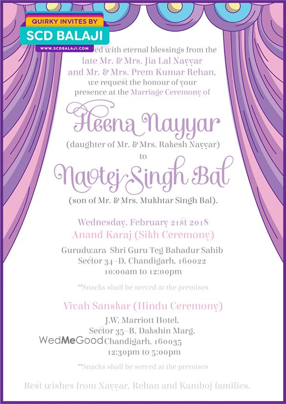 Photo From (Generic) Contemporary Indian Wedding - By Quirky Invitations