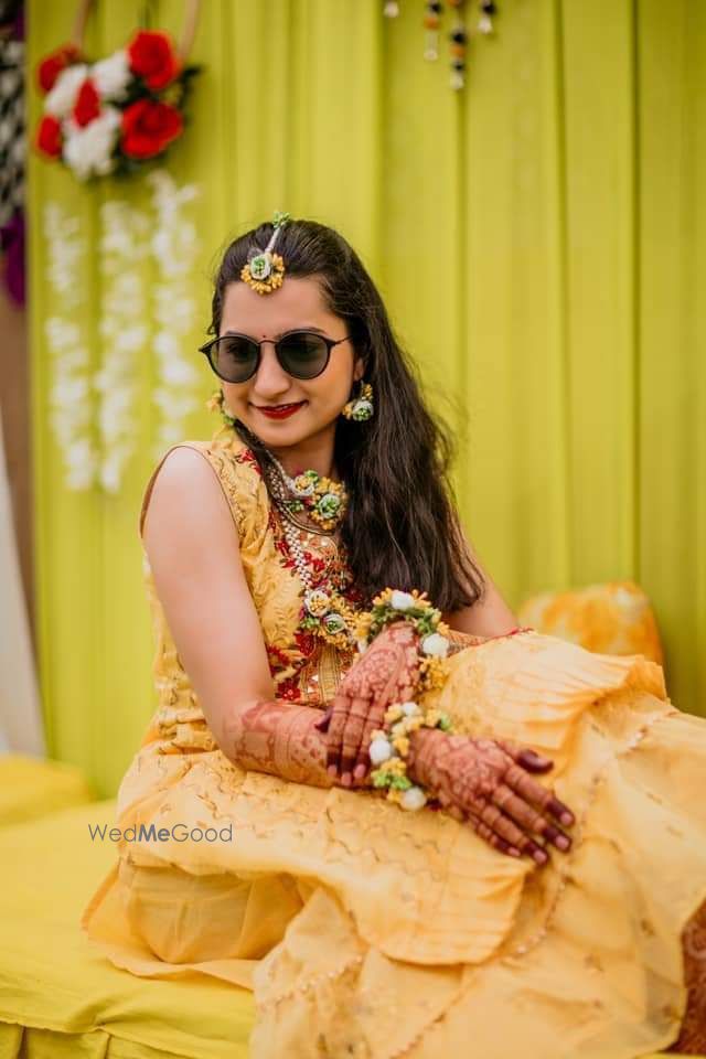 Photo From haldi portrait - By Saaz Creation