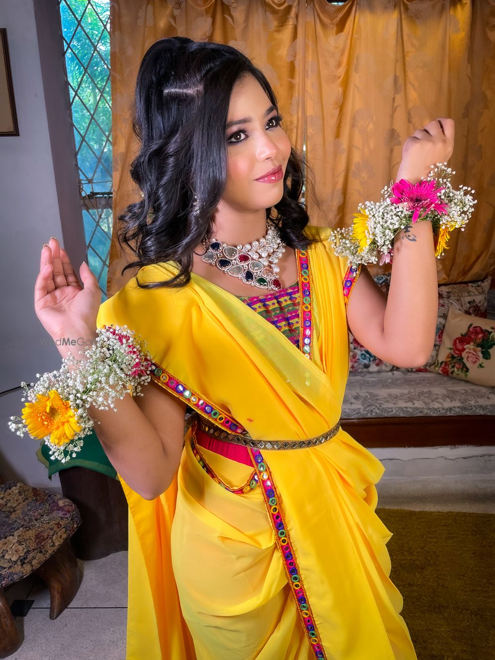 Photo From Rupal haldi look - By Esther by Sakshi