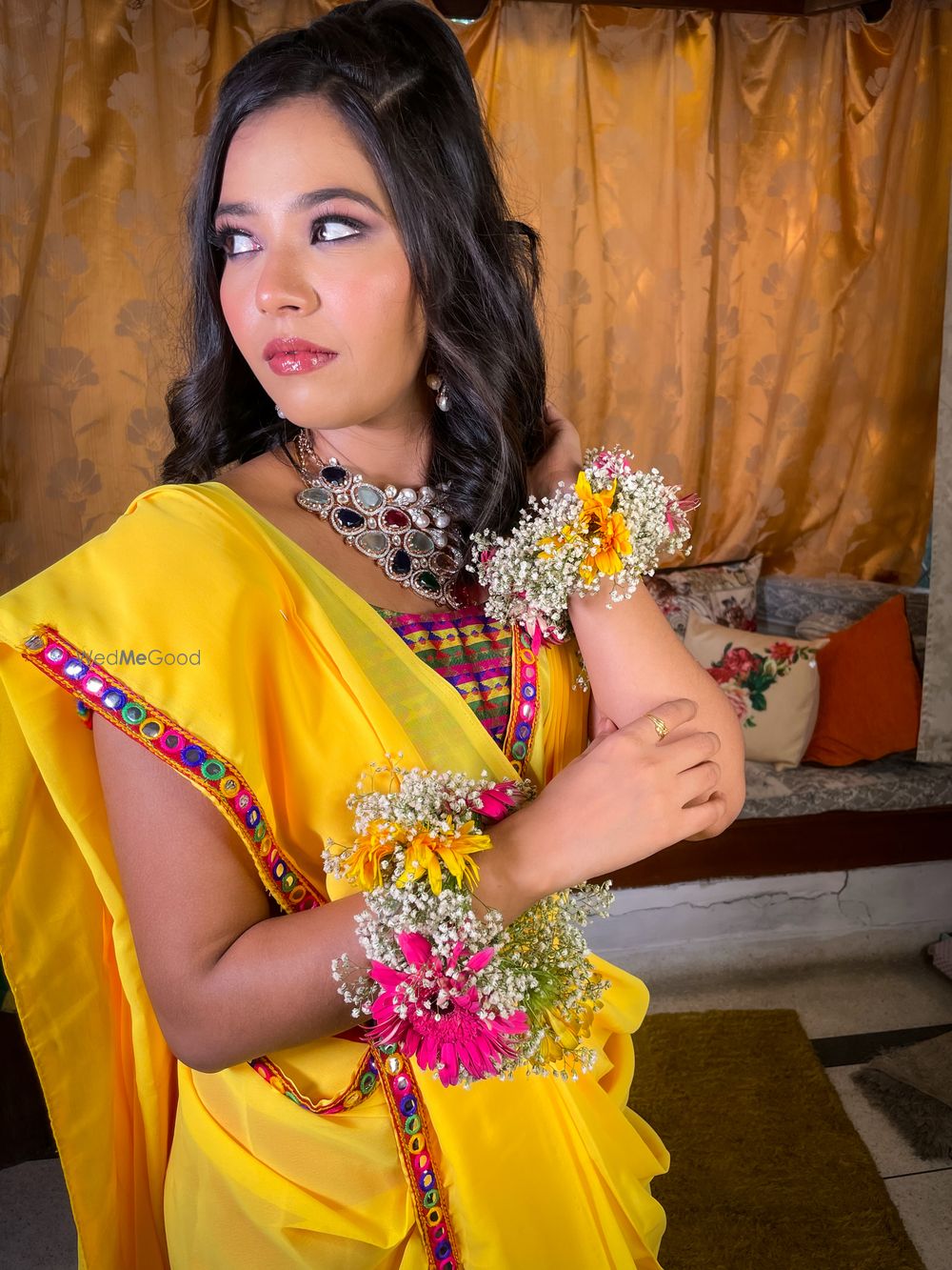 Photo From Rupal haldi look - By Esther by Sakshi