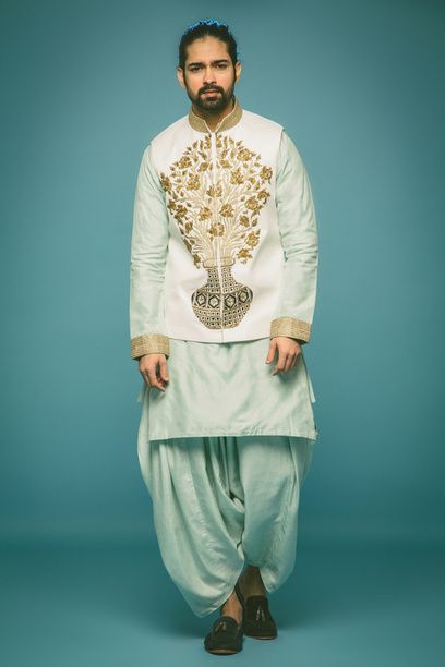 Photo of pale blue kurta