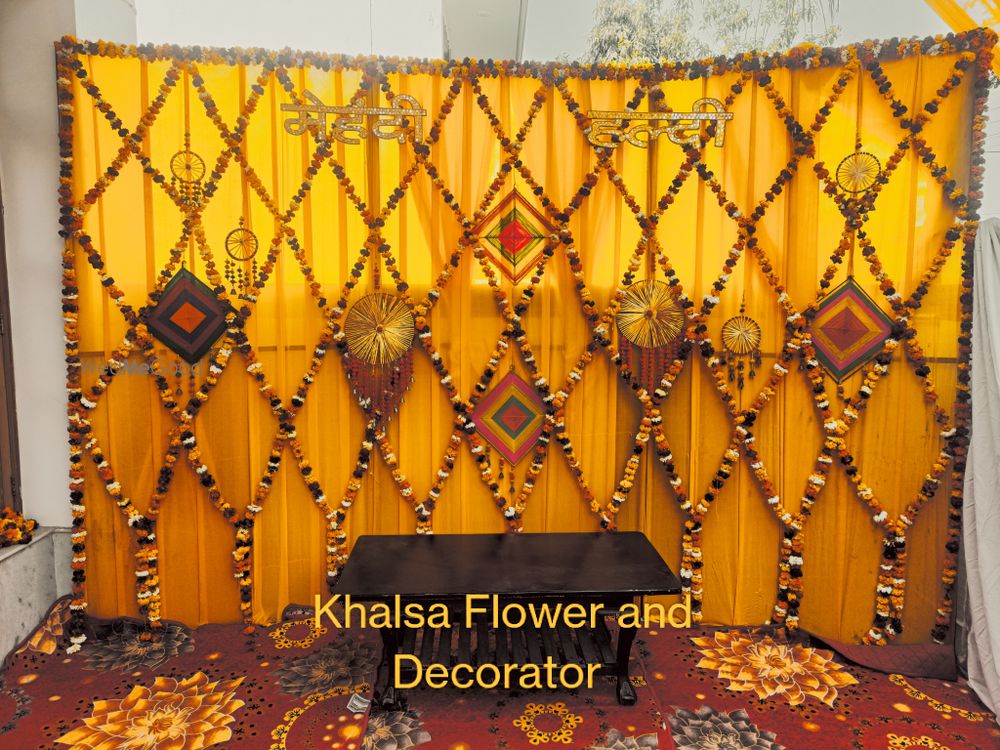 Photo From Haldi and Mahendi - By Khalsa Flowers & Decorators