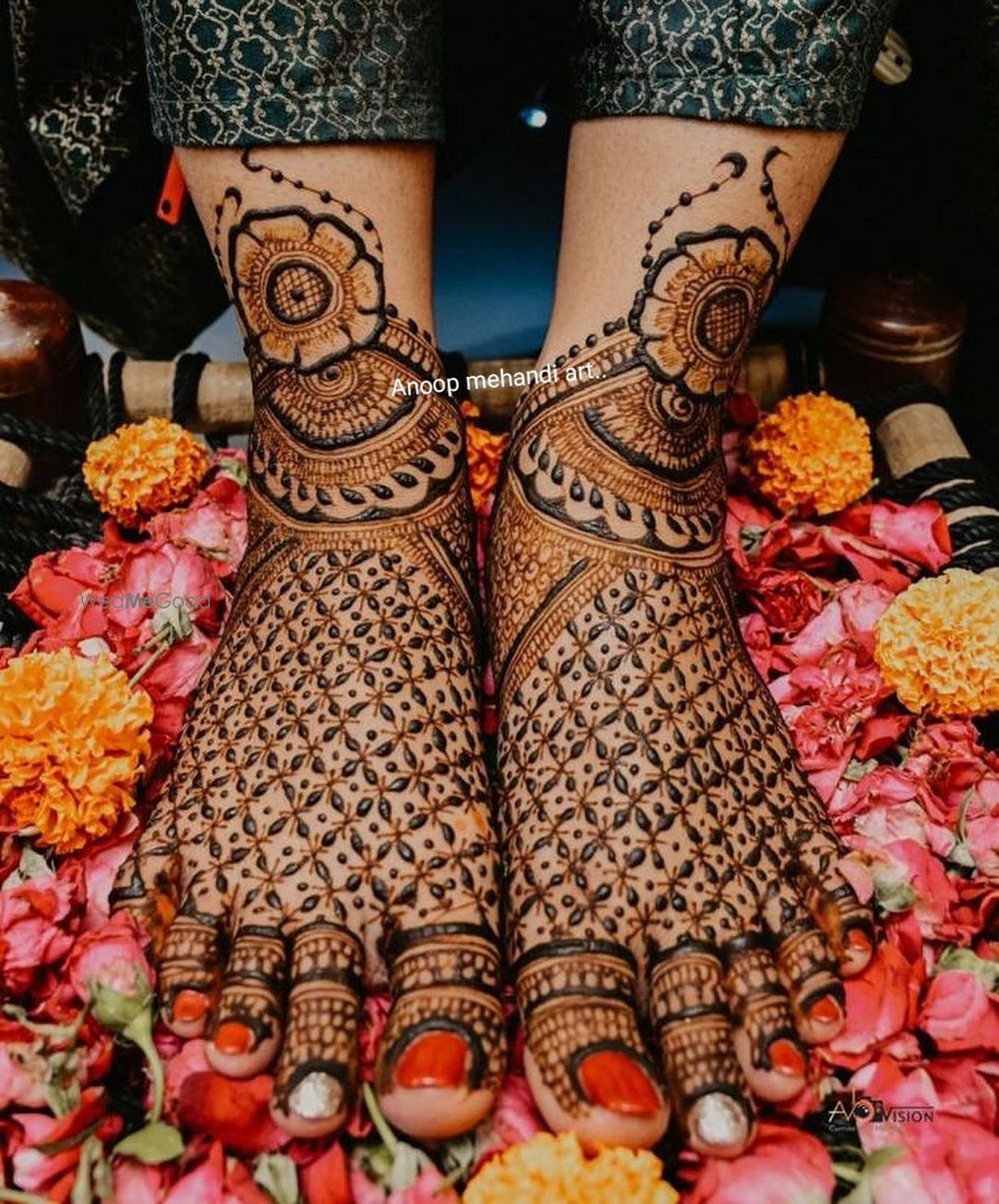 Photo From Leg Mehndi Designs - By Anoop Mehandi Artist