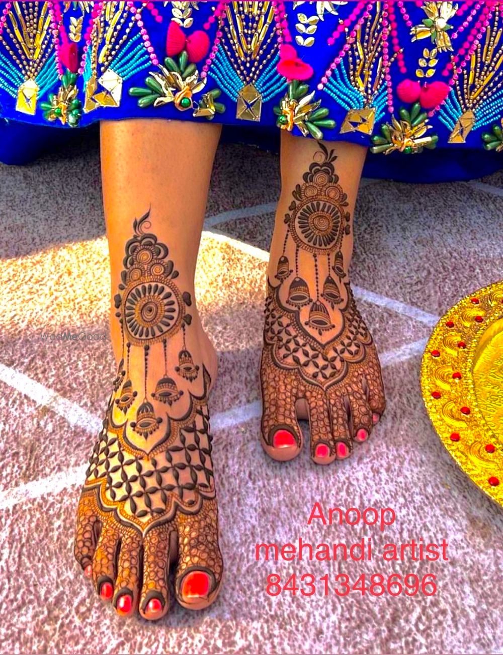 Photo From Leg Mehndi Designs - By Anoop Mehandi Artist