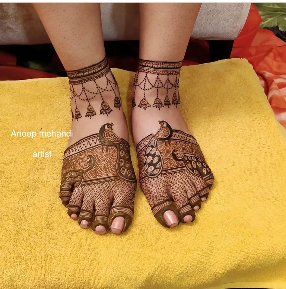 Photo From Leg Mehndi Designs - By Anoop Mehandi Artist