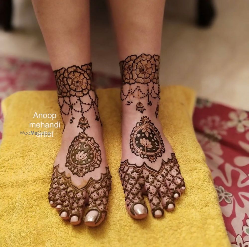 Photo From Leg Mehndi Designs - By Anoop Mehandi Artist