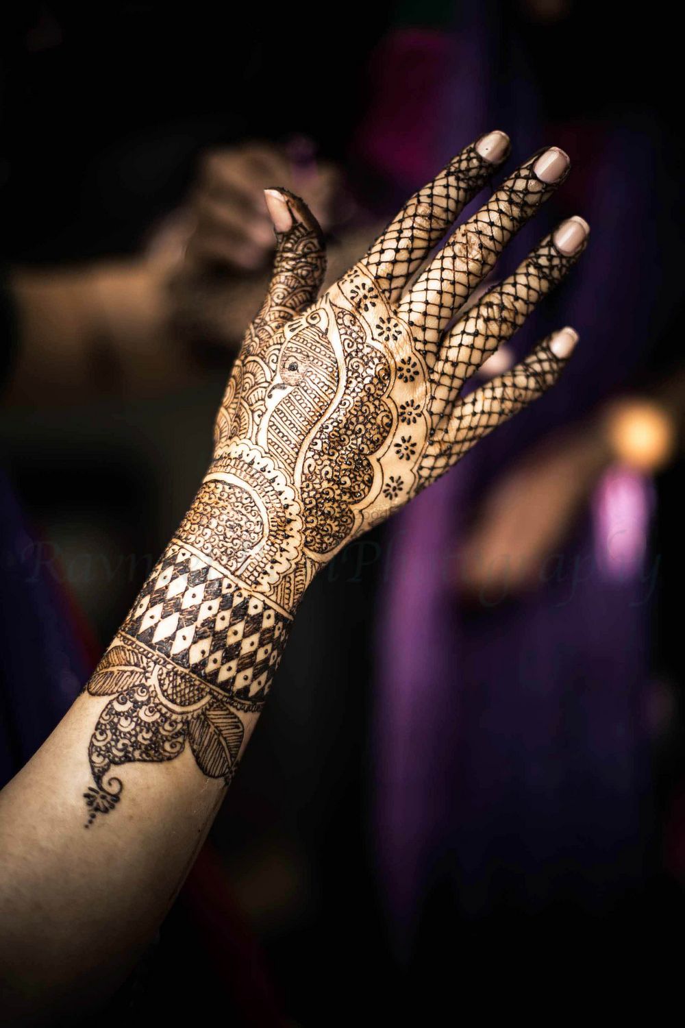 Photo of Simple bridal mehendi with jail and peacock design