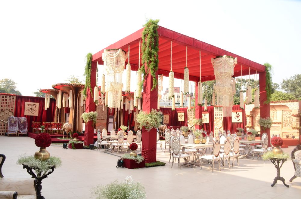 Photo From A Majestic Red Theme Decoration - By Blissfull Weddings