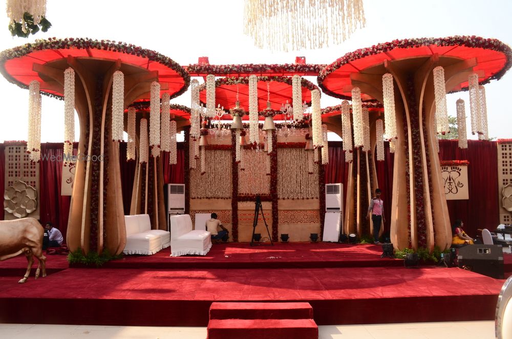 Photo From A Majestic Red Theme Decoration - By Blissfull Weddings