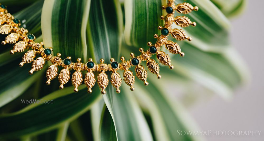 Photo of Antique finish simple temple jewellery necklace