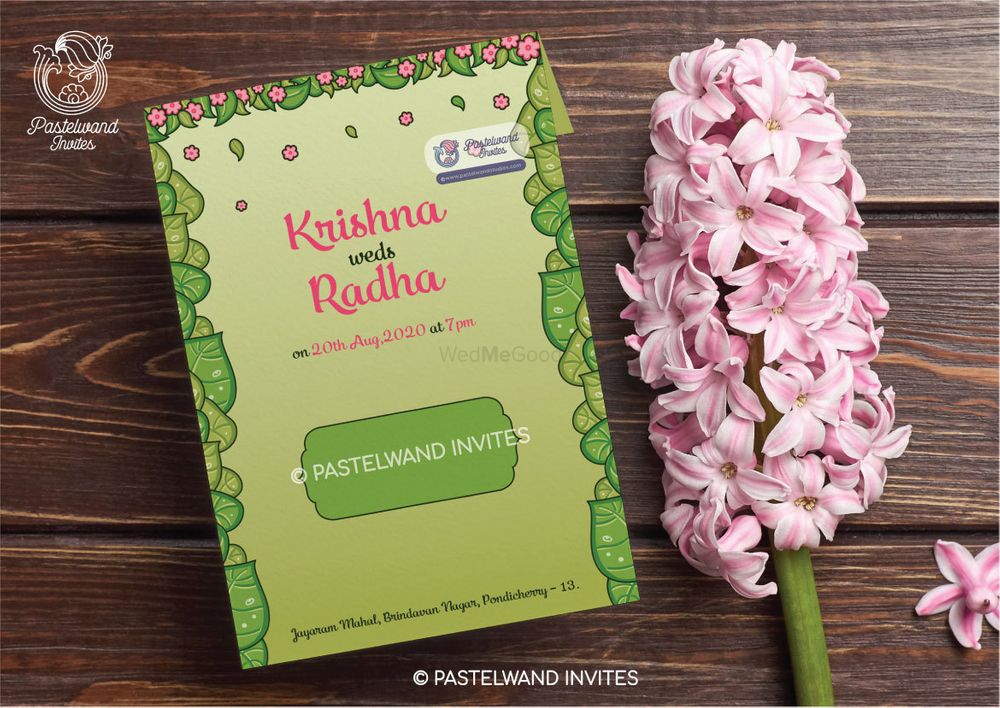Photo From Pastelwand Invites - Cute Radha Krishna Invite - By Pastelwand Invites