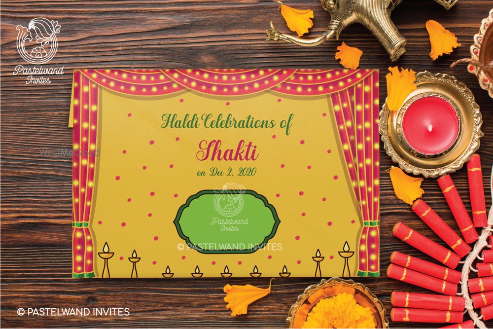 Photo From Cheery Couple Haldi Invite - By Pastelwand Invites