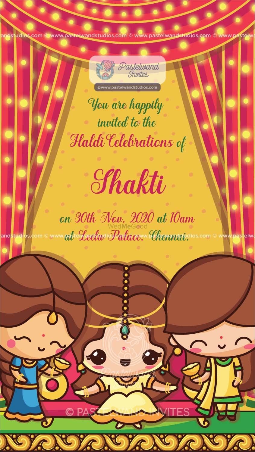 Photo From Cheery Couple Haldi Invite - By Pastelwand Invites