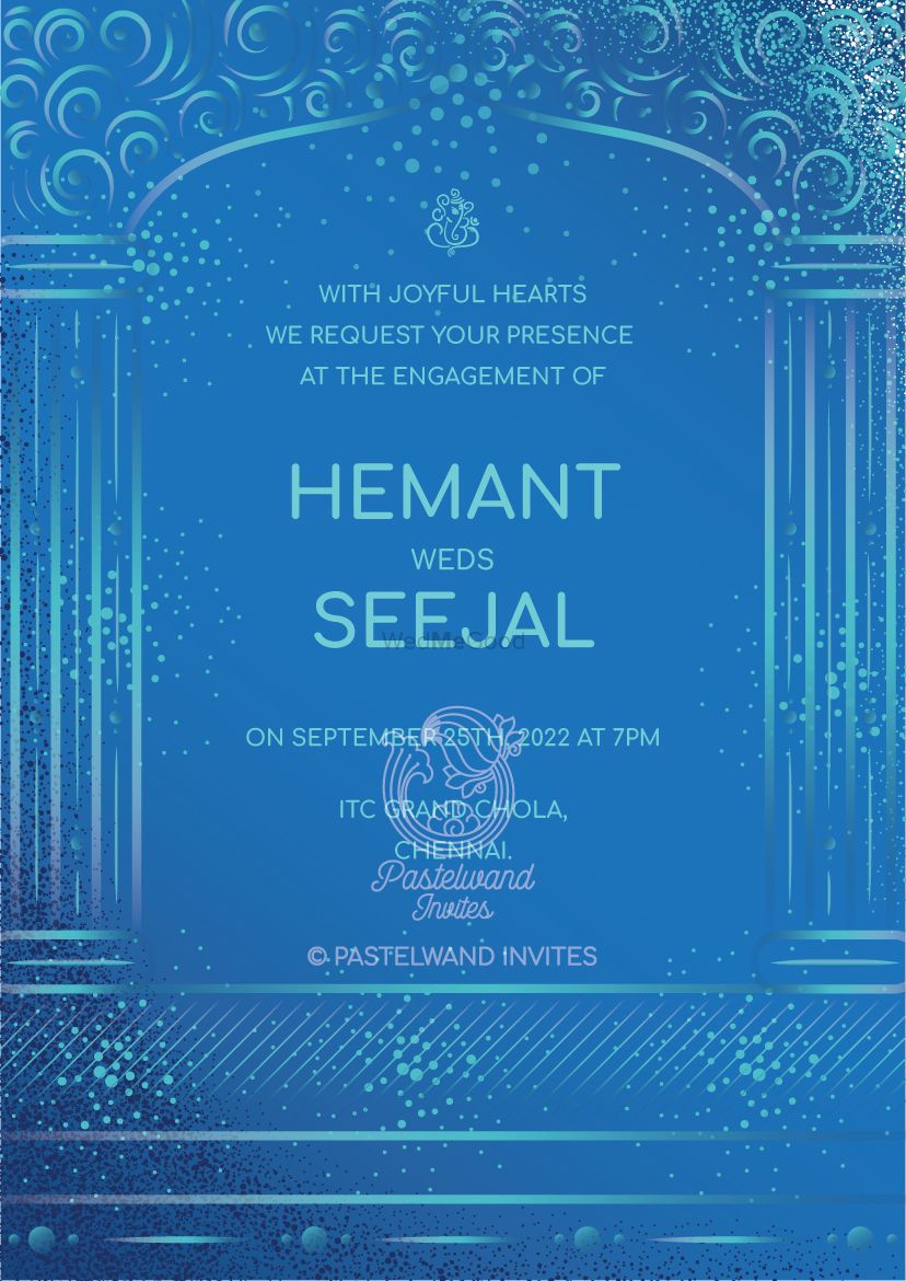 Photo From Classy Art Deco - Engagement Invite - By Pastelwand Invites