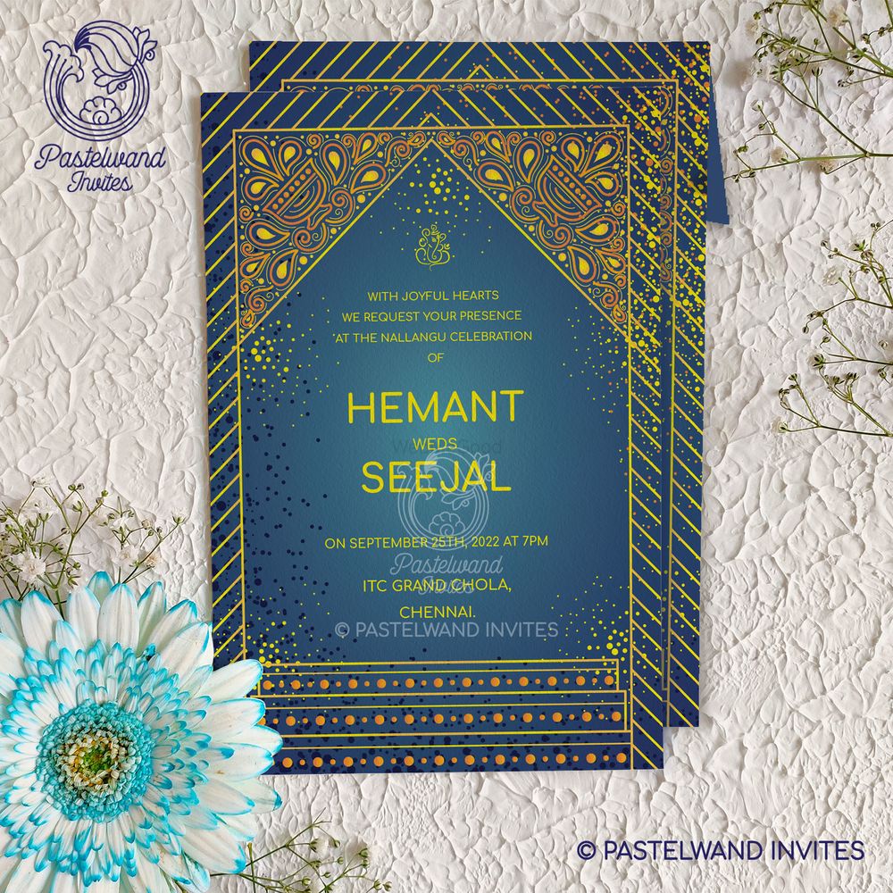 Photo From Classy Art Deco Haldi Invite - By Pastelwand Invites