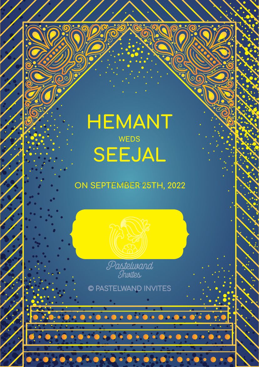 Photo From Classy Art Deco Haldi Invite - By Pastelwand Invites