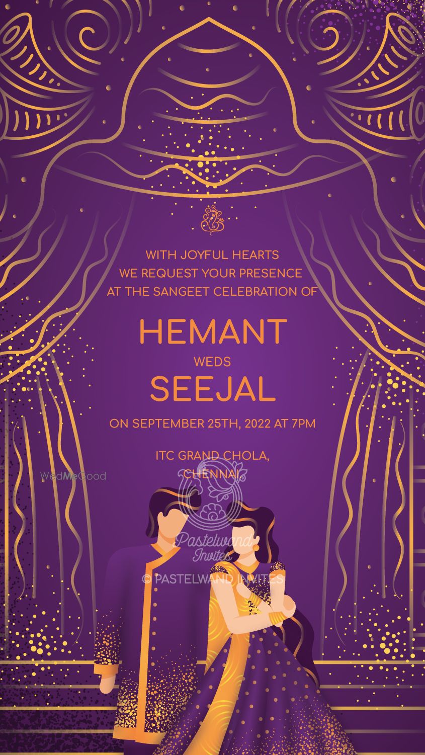 Photo From Classy Art Deco Sangeet Invite - By Pastelwand Invites