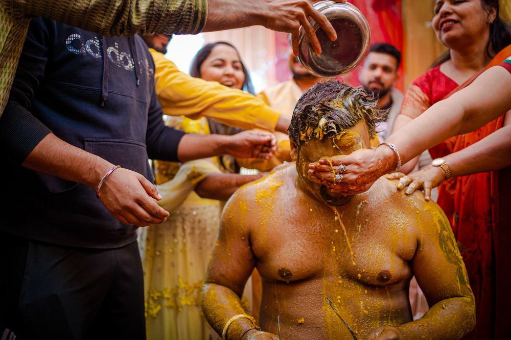 Photo From Akshay Ki Haldi - By Akhil Bagga Photography