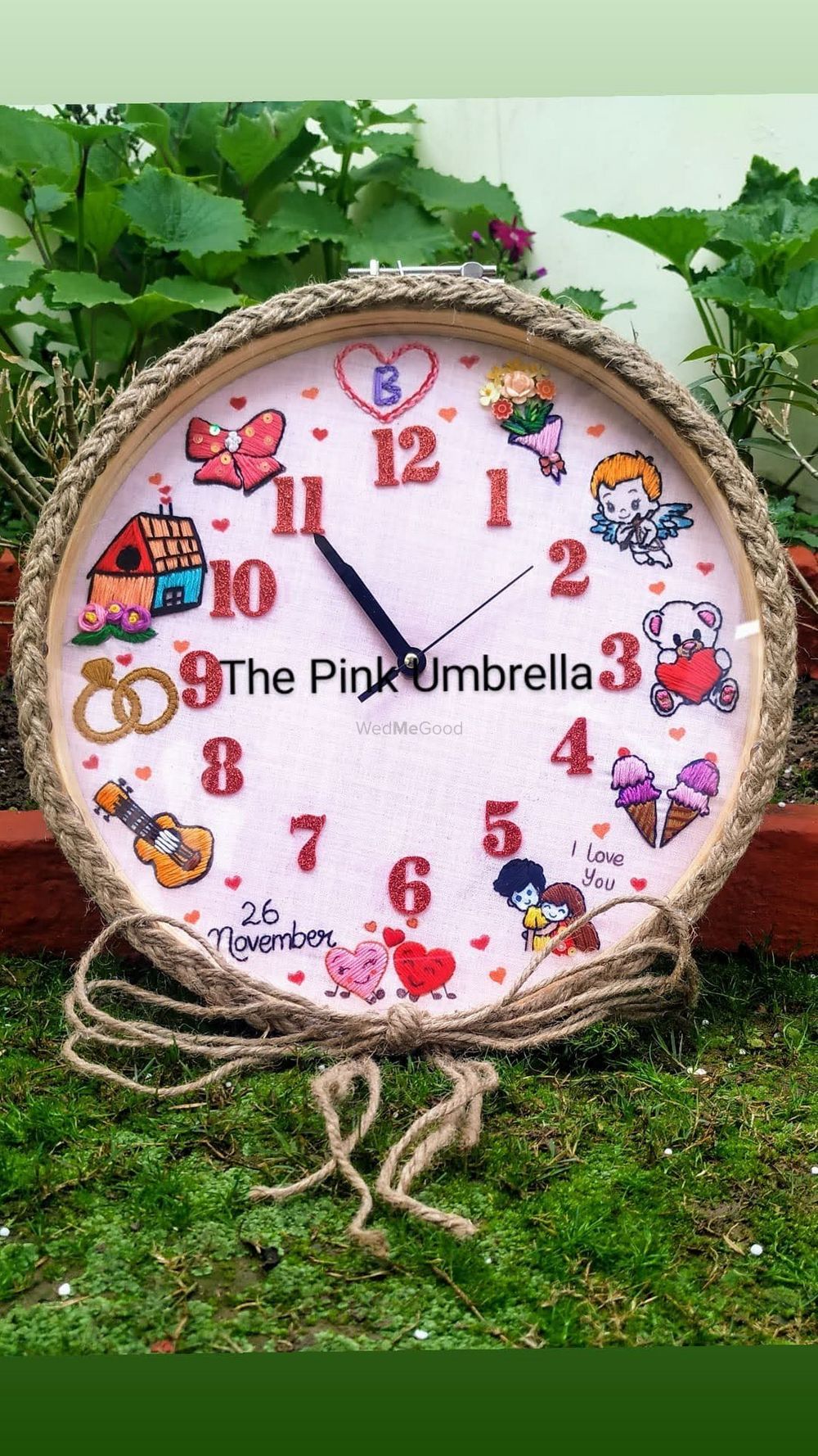 Photo From Embroidered Wall Clock - By The Pink Umbrella 