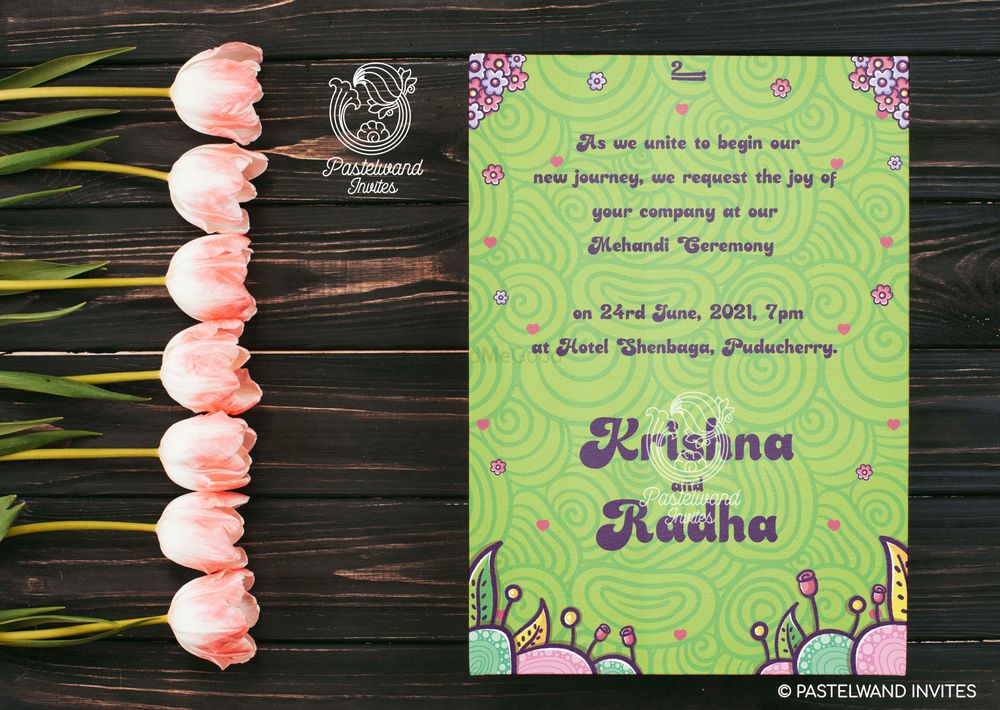 Photo From Tutti Frutti Mehendi Invite - By Pastelwand Invites