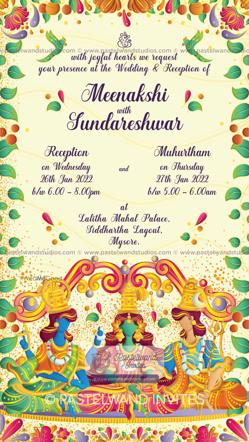 Photo From The Madurai Wedding - Art Deco Style Wedding Invitation - By Pastelwand Invites