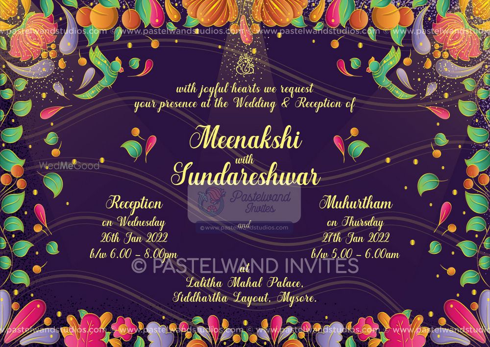 Photo From The Madurai Wedding - Art Deco Style Wedding Invitation - By Pastelwand Invites