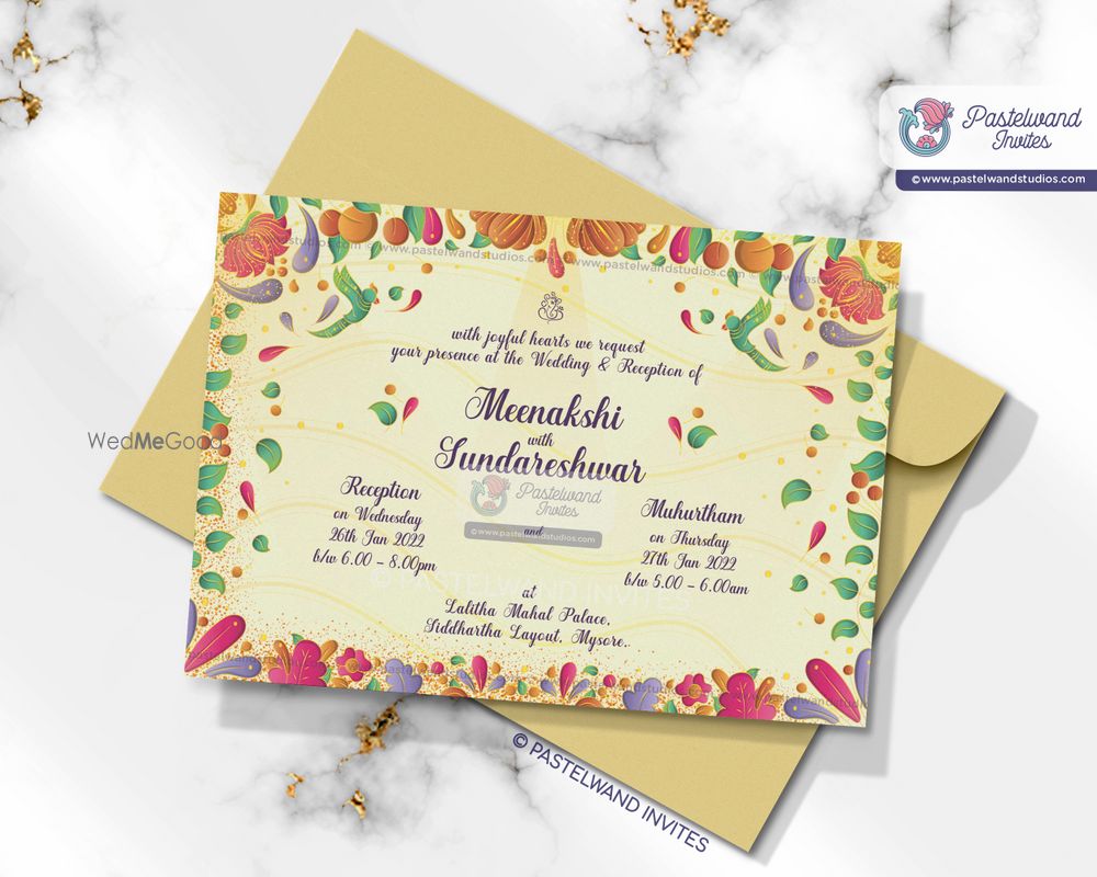 Photo From The Madurai Wedding - Art Deco Style Wedding Invitation - By Pastelwand Invites