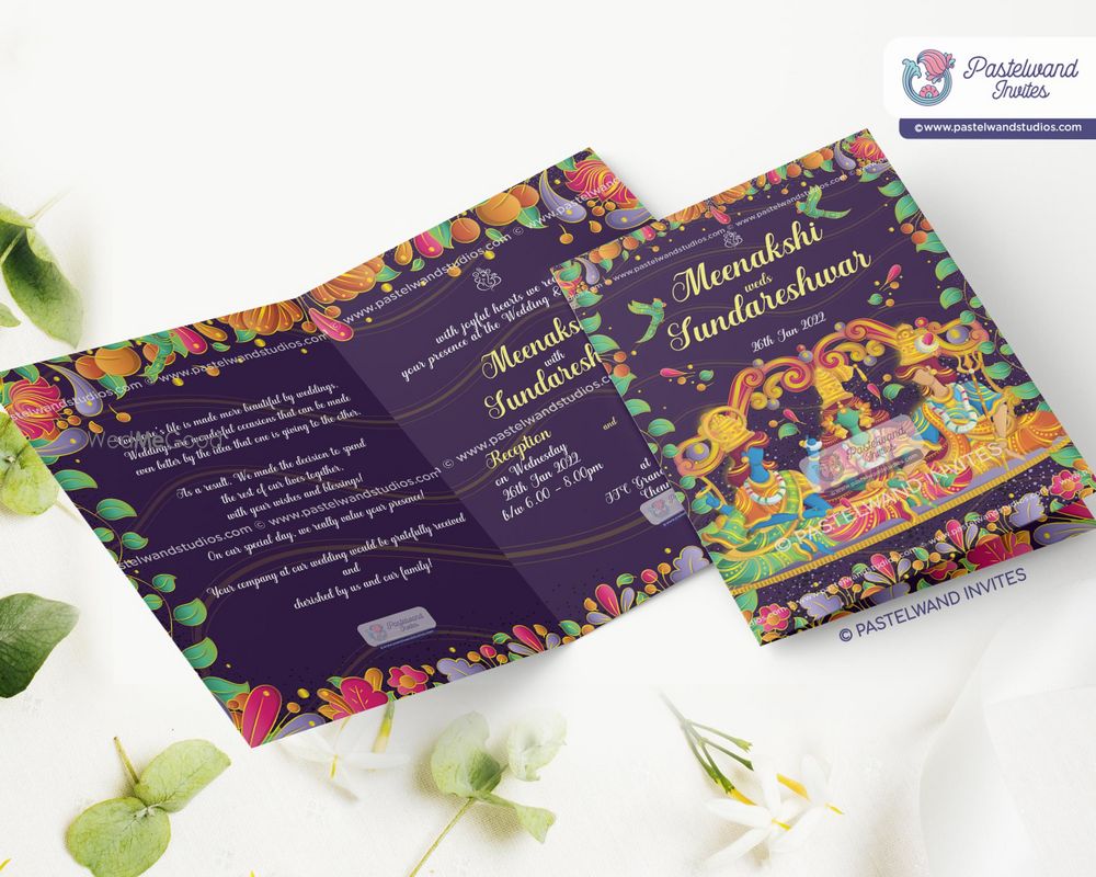 Photo From The Madurai Wedding - Art Deco Style Wedding Invitation - By Pastelwand Invites