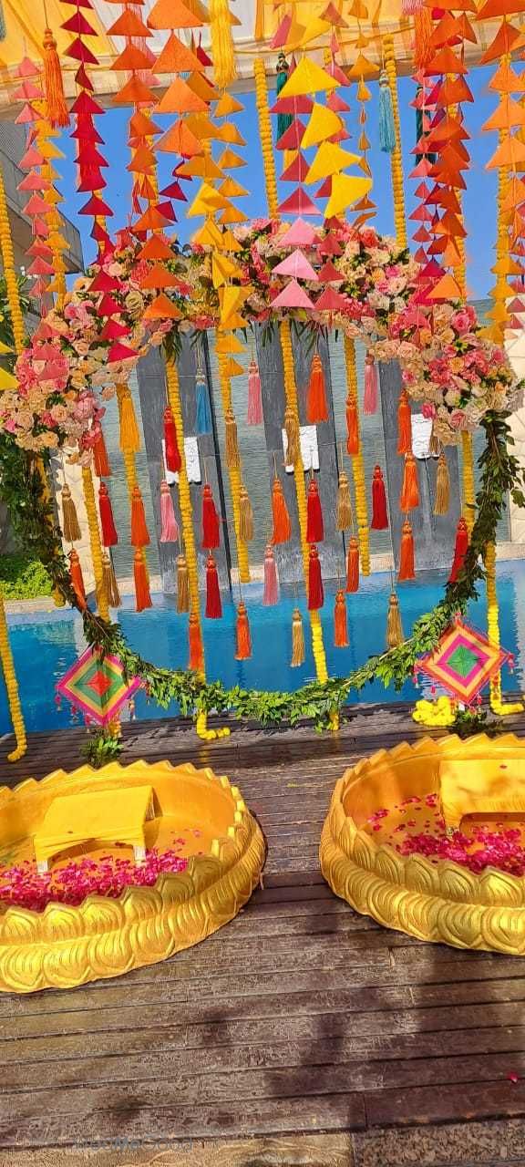 Photo From haldi/Mehdi decor - By Anstar Events