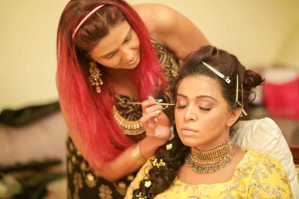 Photo From Haldi/ Mehndi makeup - By Ritu Kolentine Makeup Artist