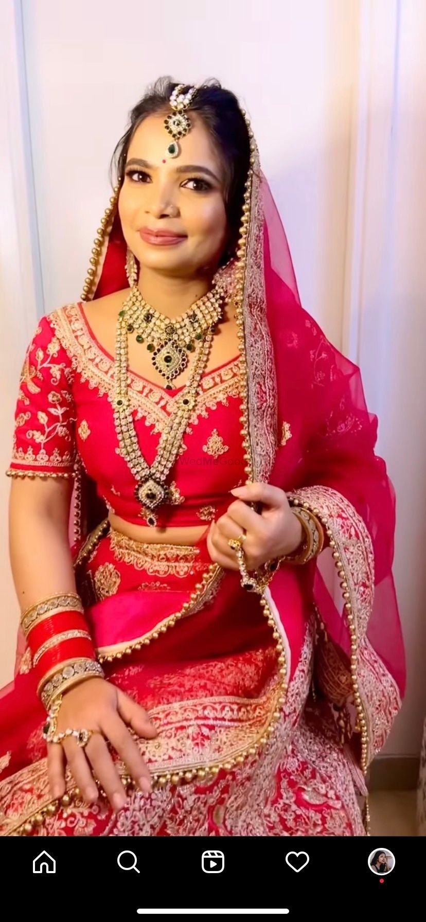 Photo From my beautiful red bride - By Makeup by Srishti