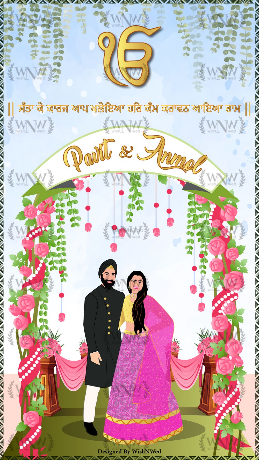 Photo From Sikh Wedding Invitations - By Wish N Wed Invites