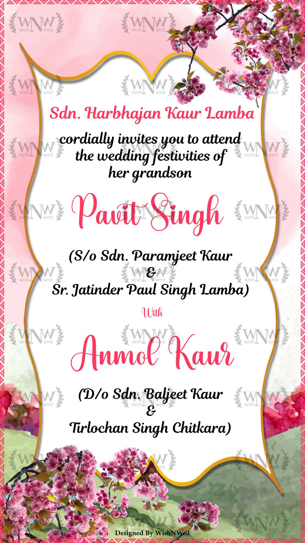 Photo From Sikh Wedding Invitations - By Wish N Wed Invites