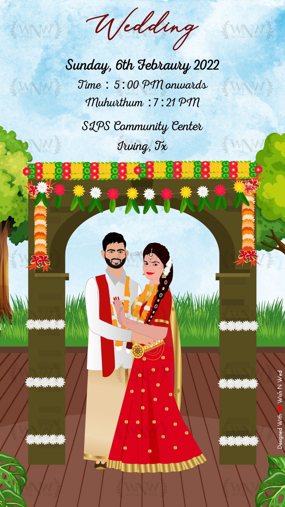 Photo From South Indian Wedding Invitations - By Wish N Wed Invites