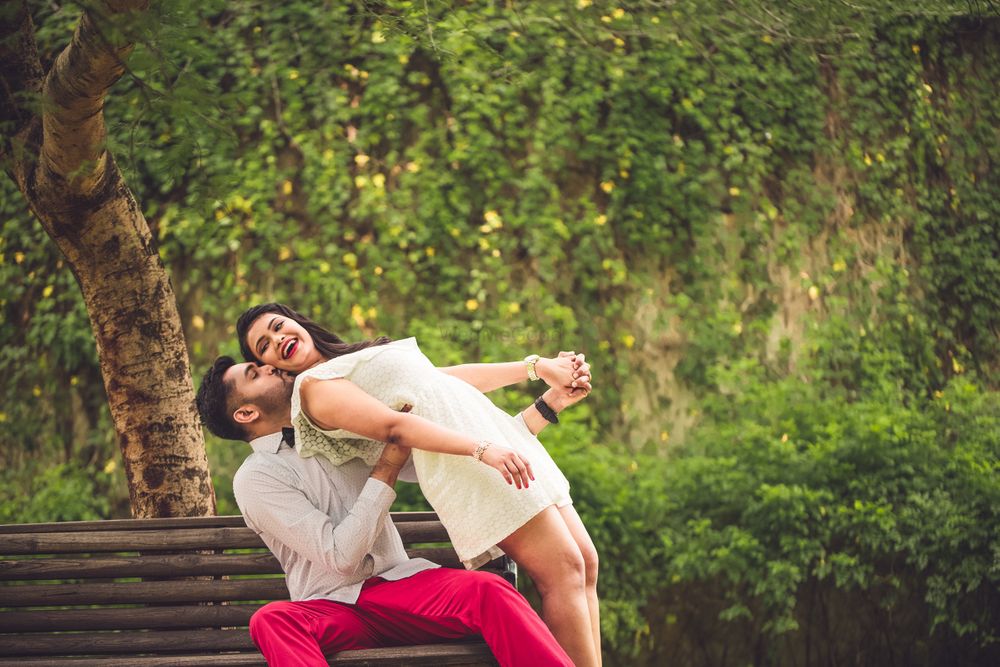 Photo of Romantic and cute pre wedding couple shot