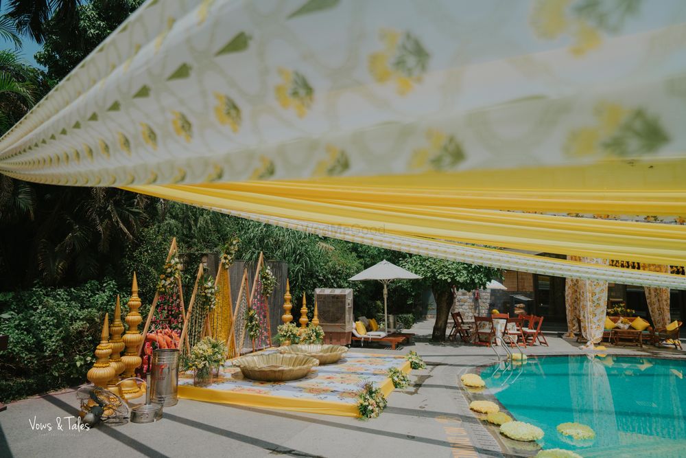 Photo From PoolSide Haldi - By Unik Experiences