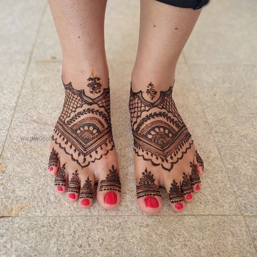 Photo From semi bridal feet - By Coorg Henna