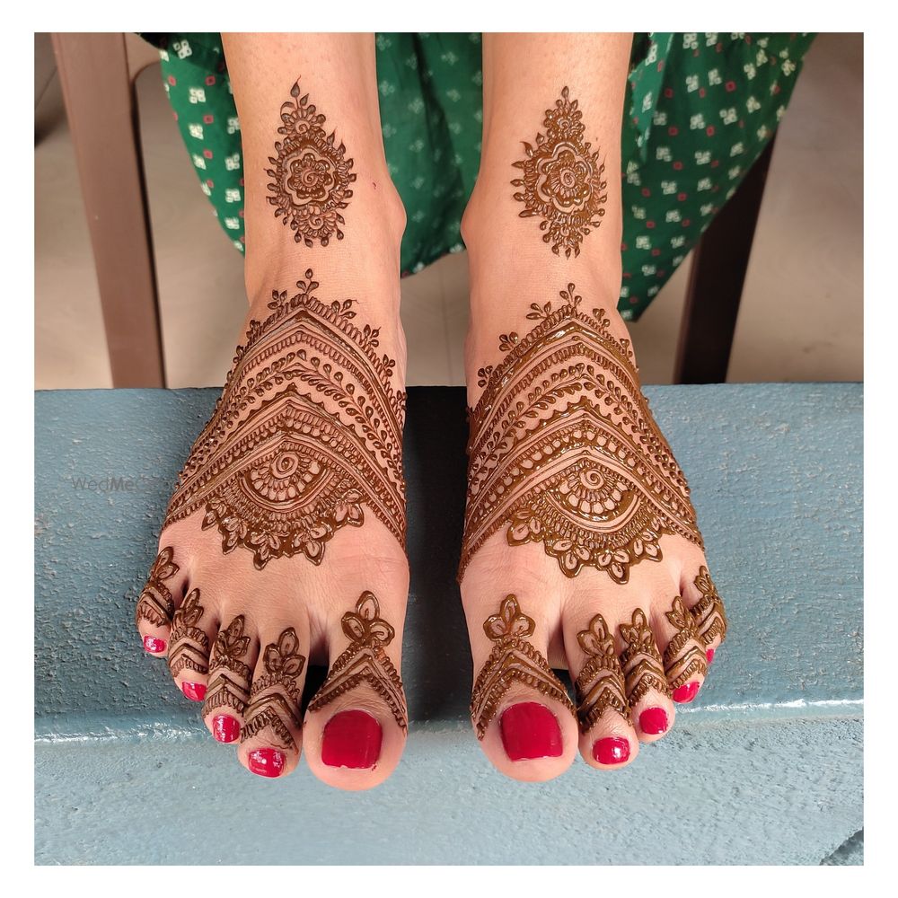 Photo From semi bridal feet - By Coorg Henna