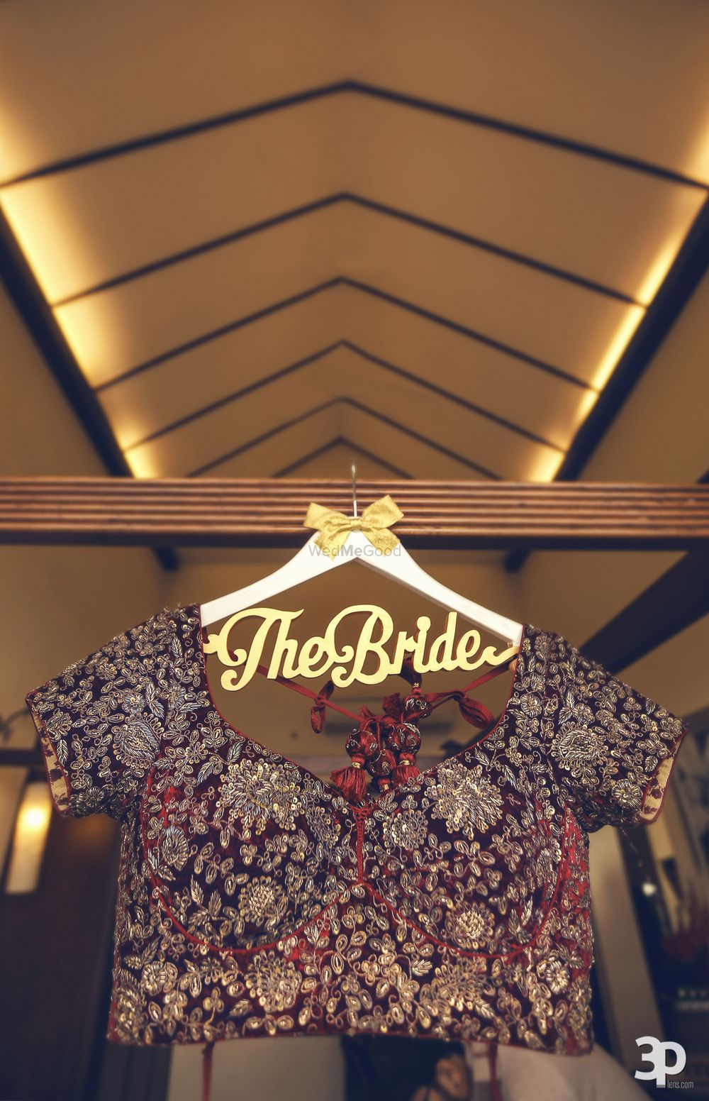Photo of Bridal accessory with blouse on special hanger