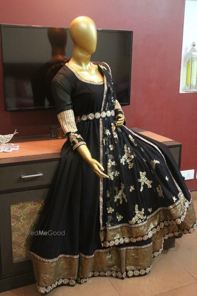 Photo From Black & gold anarkali - By Paridhaa