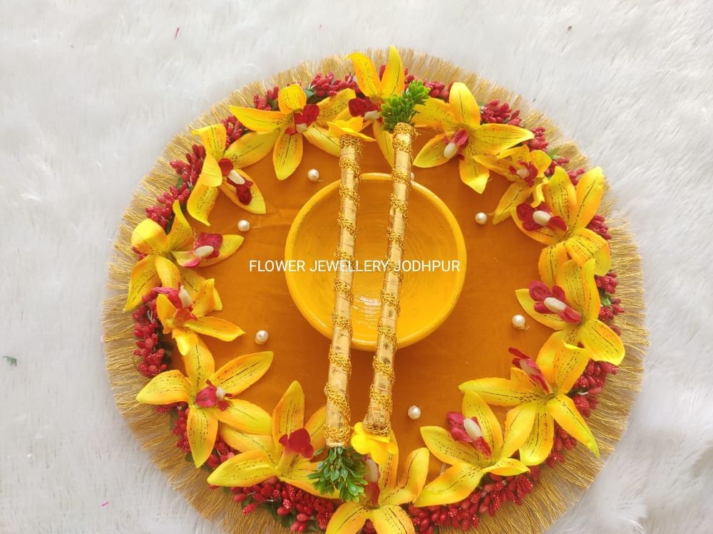 Photo From HALDI PLATTER - By Flower Jewellery Jodhpur