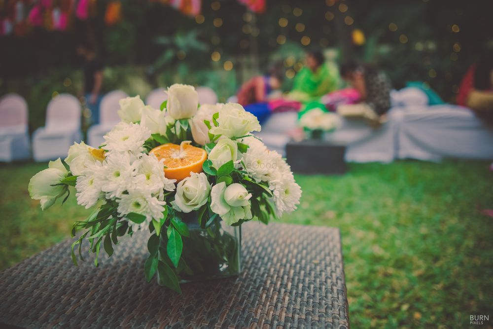 Photo of Small floral table centerpiece