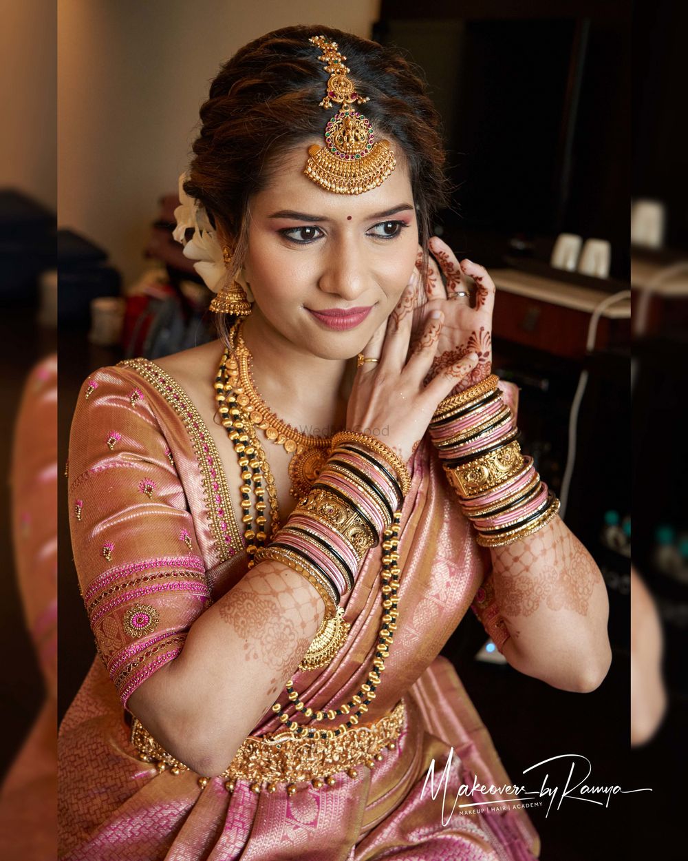 Photo From North Indian Bridal Look - By Makeovers by Ramya