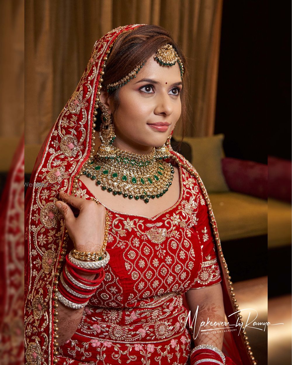 Photo From North Indian Bridal Look - By Makeovers by Ramya